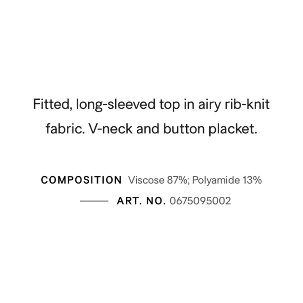H&M Ribbed Top - Picture 7 of 7